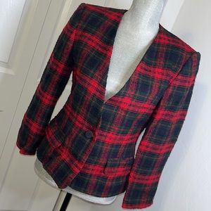 Talbots Petite Blazer Plaid Style SIZE 4P